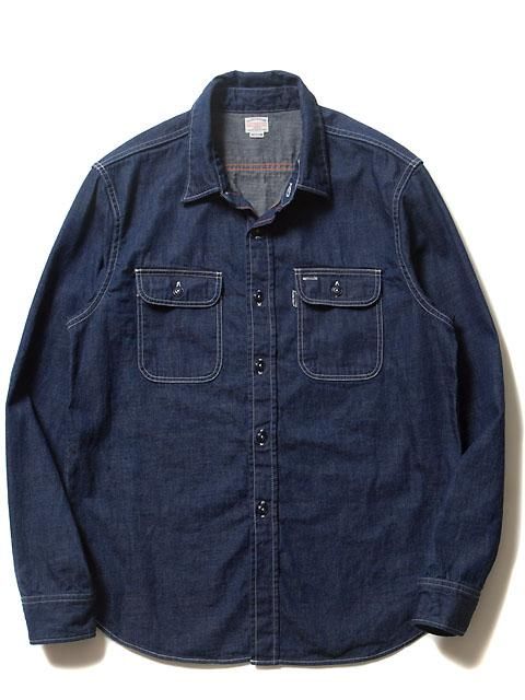 Denim L/S Work Shirt (1 Wash) - 【MODERATE GENERALLY-モデレイト