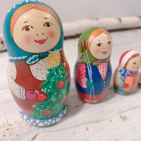 素材…木製ロシア雑貨☆くるみ割り人形 クリスマス オーナメント