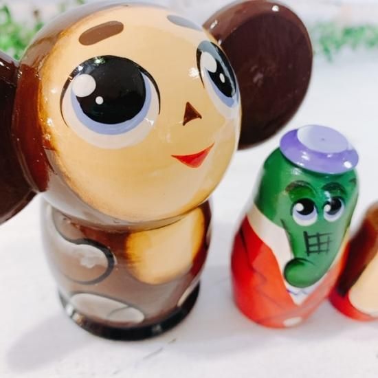 5p ピッカピカのチェブラーシカ マトリョーシカ(ミドル 5p ピッカピカのチェブラーシカ マトリョーシカ(ミドル