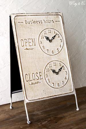 サインボード Business Hours WH ( OPEN / CLOSE スタンド看板 ) - インテリア雑貨 | WUTTY ＆ Co.