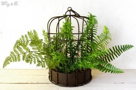 人工観葉植物 Arrange Wall Trellis フェイクグリーン アレンジ 壁掛け 造花 インテリア雑貨 Wutty Co