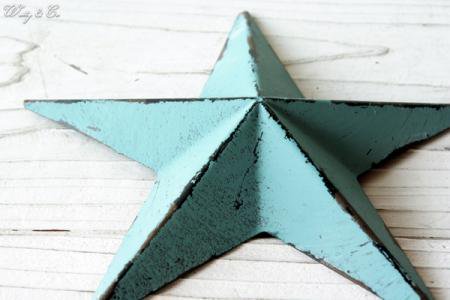 壁飾り STAR S-size Blue ( アンティーク調 置物 壁掛け 星型