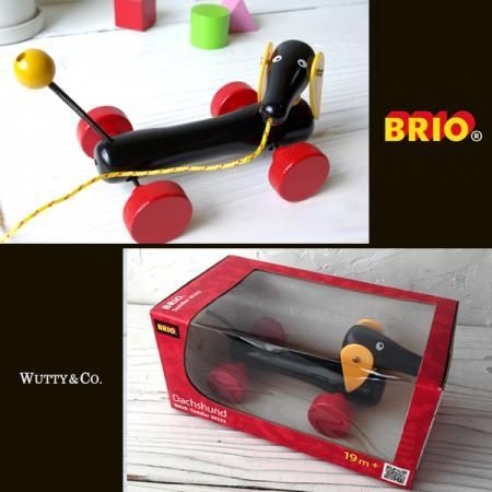 BRIO(ブリオ) プルトイ ダックスフント ダッチーS 北欧玩具*木のおもちゃ｜【キッズ雑貨】 - インテリア雑貨 | キッチン雑貨 |  ファッション雑貨 | ステーショナリー | WUTTY ＆ Co.