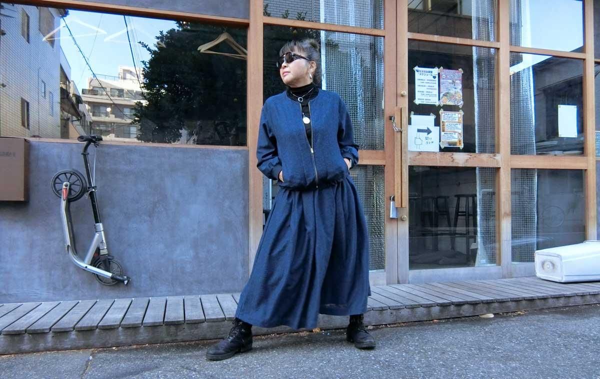 バックスリットロングジャンパースカート – ABITOKYO （ アビ