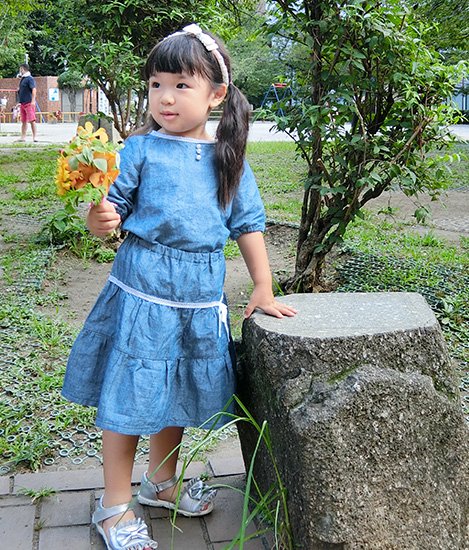 エイミースカート・子供服-おしゃれな型紙の店　かたがみスタイル