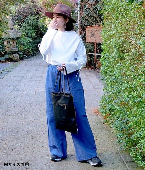 NANO universe｜casa fline/幾何パターンニットパンツ | Rakuten