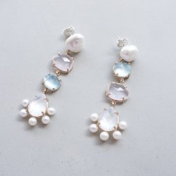 Color Of Peace Earrings ( Pearl Mix )