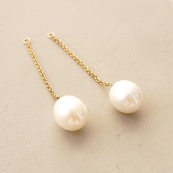 Egg Pearl Long Charm