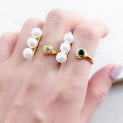 Line Pearl Ring 2024 Dec