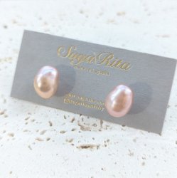 Pink Pearl Studs