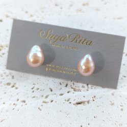 Orange Pearl Studs