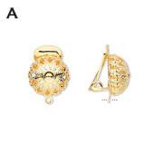 Gold Plated Clip Earrings