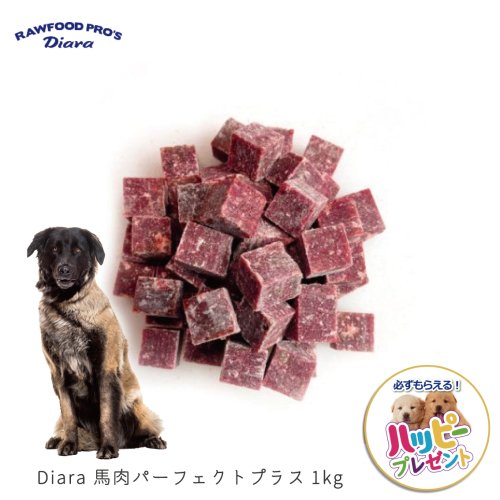 【国産】 Diara 馬肉パーフェクトプラス角切り 1kg
