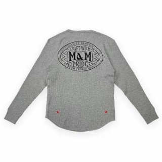 m&m WAFFLE L/S T-SHIRT