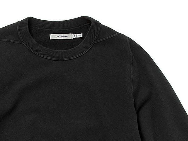 nonnative DWELLER S/S CREW PULLOVER COTTON SWEAT OVERDYED