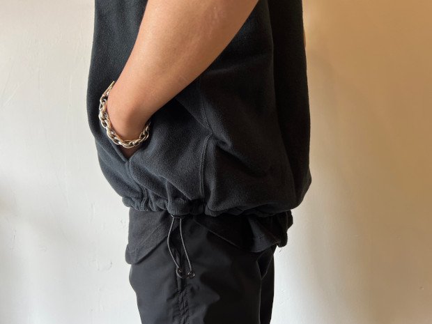 nonnative HIKER VEST COTTON SWEAT OVERDYED BK 23SS | 奈良市にある