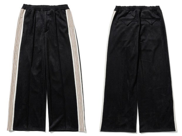Sasquatchfabrix. FAUX SUEDE FLARE TRACK PANTS 23AW｜奈良市にある 