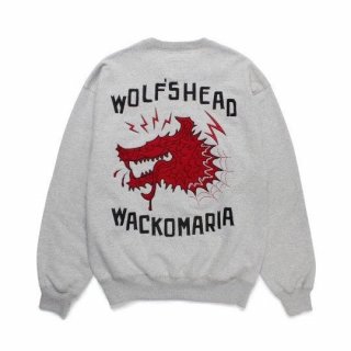 <img class='new_mark_img1' src='https://img.shop-pro.jp/img/new/icons5.gif' style='border:none;display:inline;margin:0px;padding:0px;width:auto;' />WACKOMARIA WOLF'S HEAD / HEAVY WEIGHT CREW NECK SWEAT SHIRT
