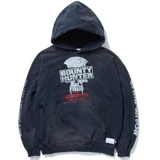 NEIGHBORHOOD NH × BOUNTY HUNTER . SAVAGE SWEAT HOODIE LS