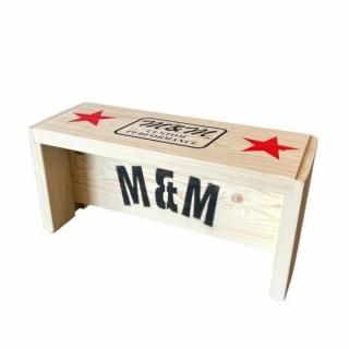 <img class='new_mark_img1' src='https://img.shop-pro.jp/img/new/icons5.gif' style='border:none;display:inline;margin:0px;padding:0px;width:auto;' />m&m furniture 600ベンチ -★焼印ロゴ★-