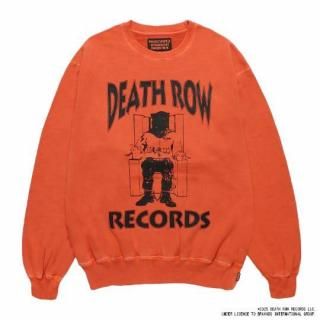<img class='new_mark_img1' src='https://img.shop-pro.jp/img/new/icons5.gif' style='border:none;display:inline;margin:0px;padding:0px;width:auto;' />WACKOMARIA DEATH ROW RECORDS / WASHED MIDDLE WEIGHT CREW NECK SWEAT SHIRT -GARMENT DYED-