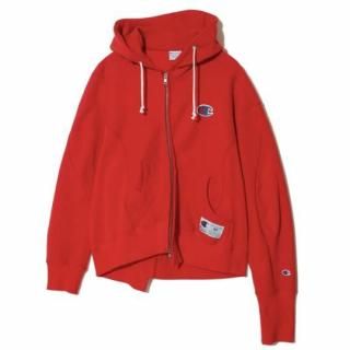 <img class='new_mark_img1' src='https://img.shop-pro.jp/img/new/icons5.gif' style='border:none;display:inline;margin:0px;padding:0px;width:auto;' />UNDERCOVER × Champion 11.5oz CP裏毛ビーズ刺繍アシンメトリー切替ZIPPK