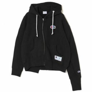 <img class='new_mark_img1' src='https://img.shop-pro.jp/img/new/icons5.gif' style='border:none;display:inline;margin:0px;padding:0px;width:auto;' />UNDERCOVER × Champion 11.5oz CP裏毛ビーズ刺繍アシンメトリー切替ZIPPK
