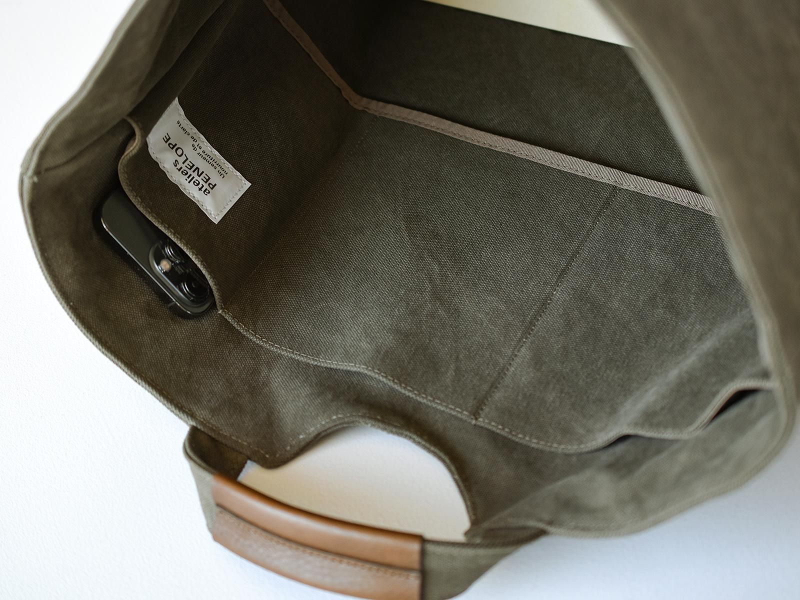 ateliers PENELOPE ホールトートLオリーブ新品 AP Hole Tote（L） - ateliers PENELOPE