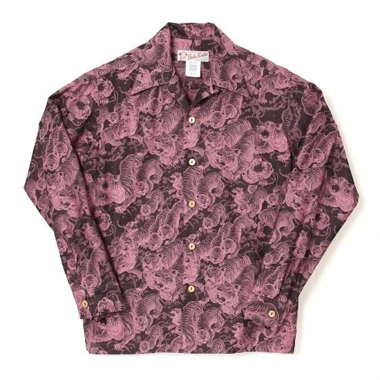 HK-19009L / LONG SLEEVE Hundred tigers darkness Jacquard (百虎 闇