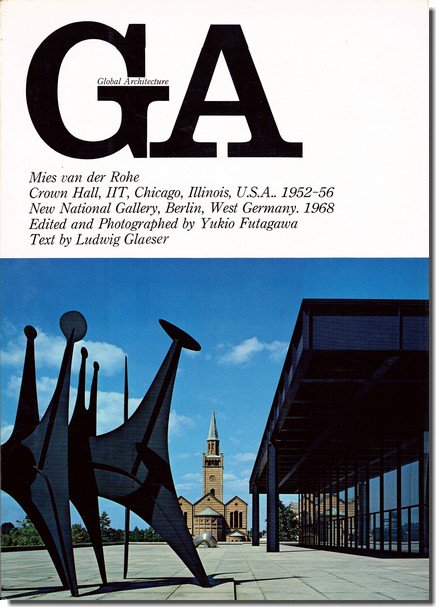 GA ミース・ファン・デル・ローエ 2冊セット｜クラウン・ホール、ベルリン国立近代美術館／ファンズワース邸｜建築書・建築雑誌の買取販売-古書山翡翠