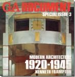 GA DOCUMENT SPECIAL ASSUE 3: MODERN ARCHITECTURE 1920-1945ۤγ