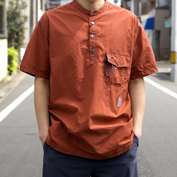 and wander CORDURA typewriter long shirt コーデュラタイプライター