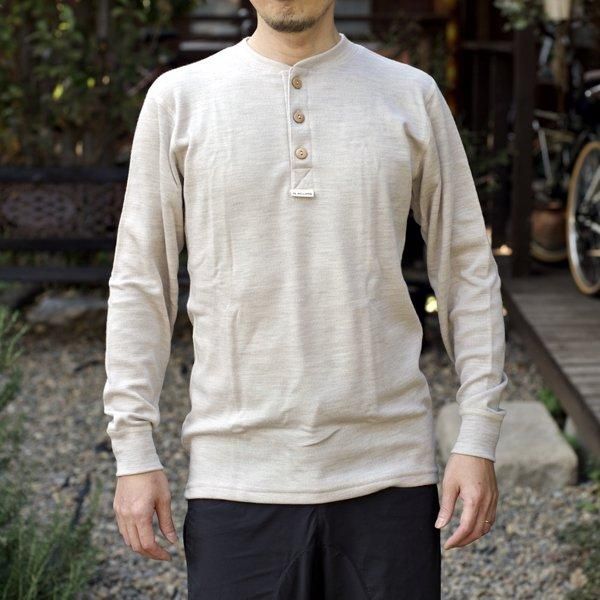 ACLIMA アクリマ WARMWOOL GRANDAD SHIRT - Rimba