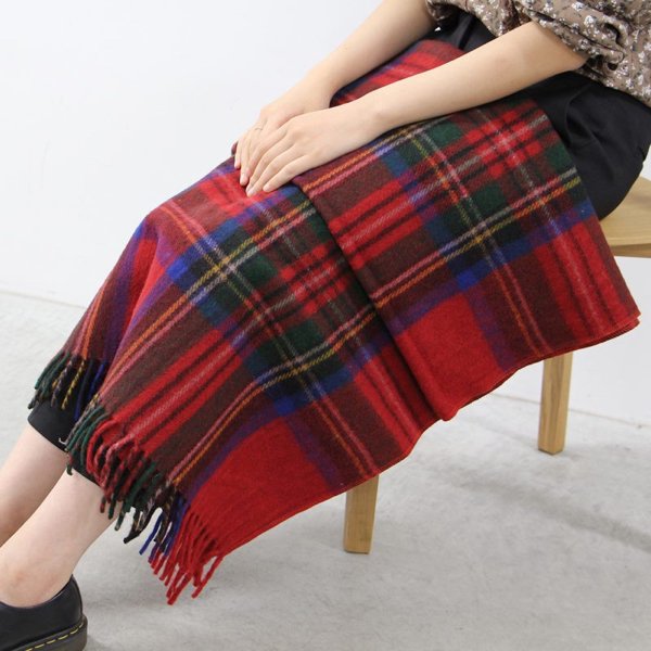 爆買い！】 The Tartan フルサイズ リサイクルウール Co. Blanket 布団