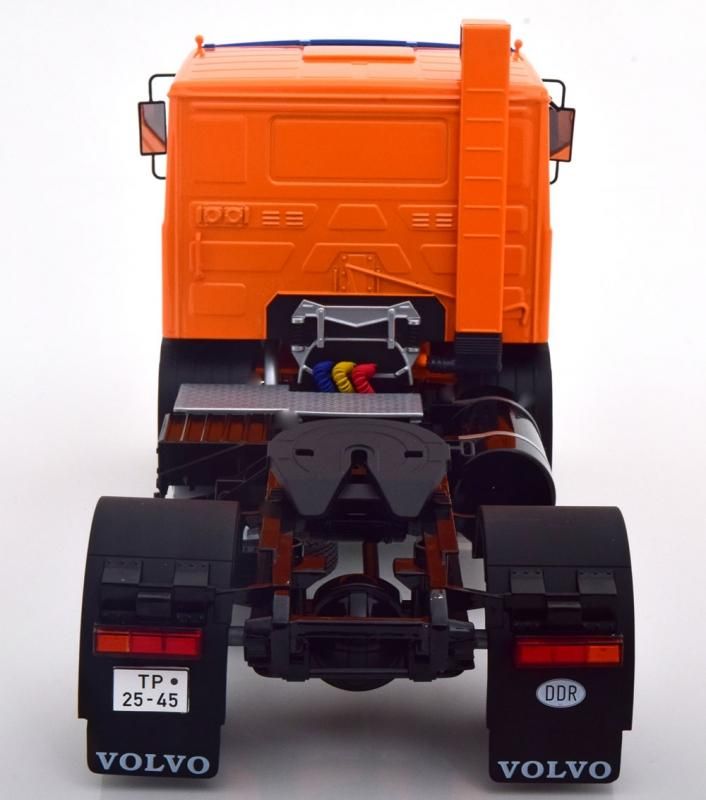 ROAD KINGS】 1/18 Volvo F12 1977 orange/blue Deutrans[RK180034]