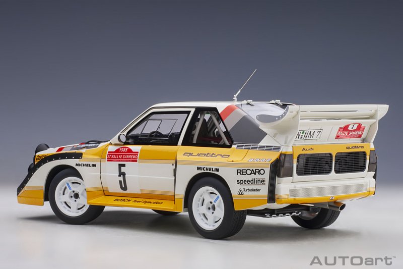 オートアート】 1/18 アウディ スポーツクワトロ S1 WRC '85 #5 