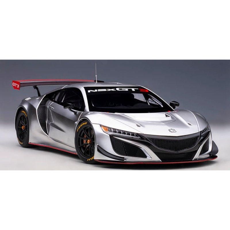 【オートアート】 1/18 ホンダ NSX GT3 2018 （ハイパー・シルバー）  [81897]・ミニカー通販専門店ミニカーショップロビンソンからお届けします。