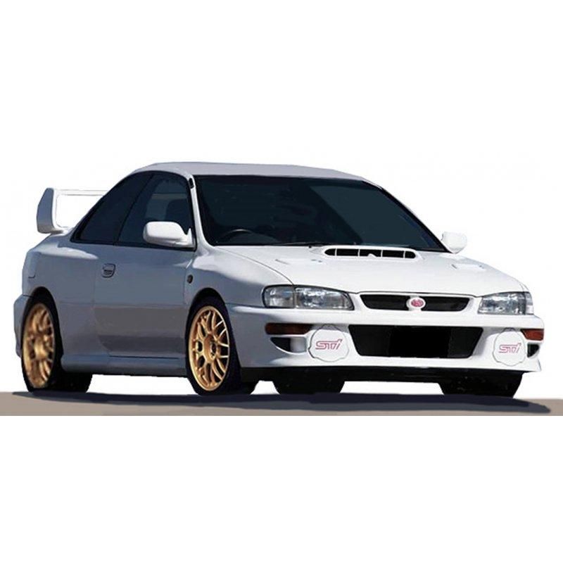 イグニッションモデル 1/18 スバル インプレッサ 22B-STI 白ホイール