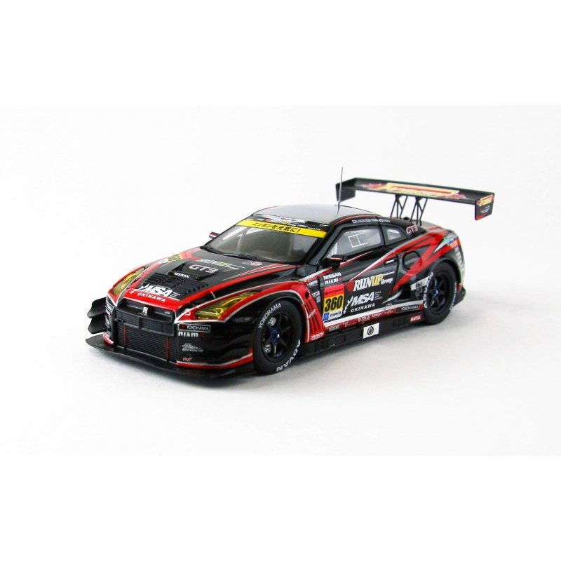 エブロ】☆1/43 OKINAWA MSA RUN UP GT－R スーパーGT300 2014 #360 