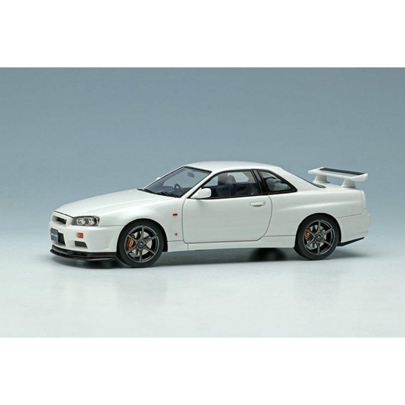 【アイドロン】 1/43 日産 スカイラインGT-R (BNR34) V-spec 1999 ホワイト[EM462F]