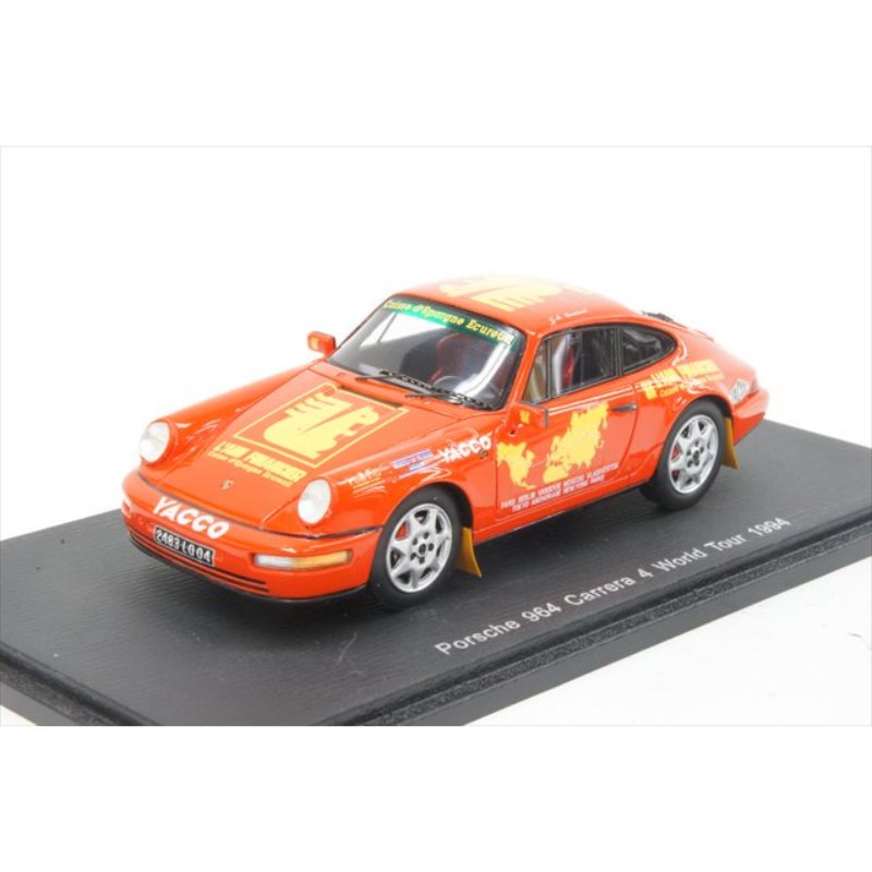 スパーク】 1/43 ポルシェ 964 カレラ 4 World Tour 1994 Jean-Marc