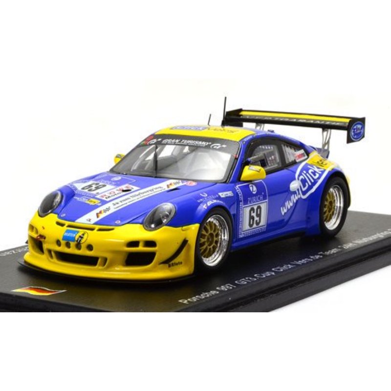 スパーク】 1/43 ポルシェ 997 GT3 Cup n.69 - Click Vers.de Team