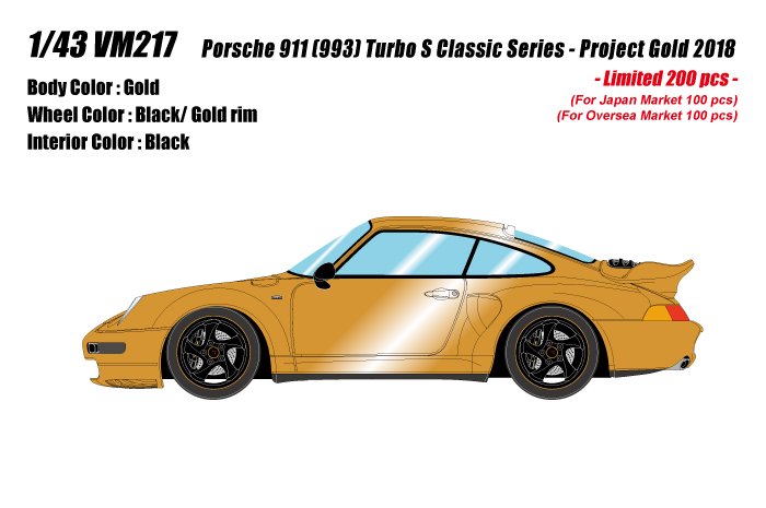 ヴィジョン】 1/43 ポルシェ 911 (993) ターボS クラシックシリーズ