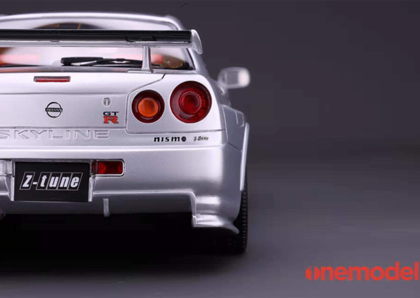 onemodel】 1/18 ニスモ R34 GT-R Z-tune Silver[22A01-07] | 当店在庫