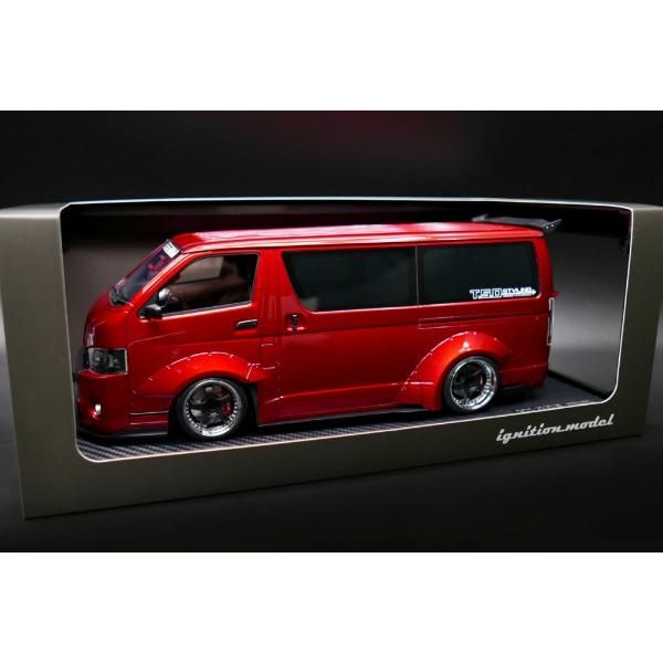 1/18 T・S・D WORKS HIACE Red Metallic【IG2806】 ミニカー