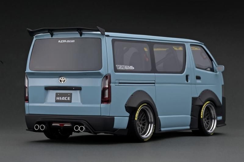 イグニッションモデル】 1/18 T・S・D WORKS HIACE Blue Gray ☆生産 