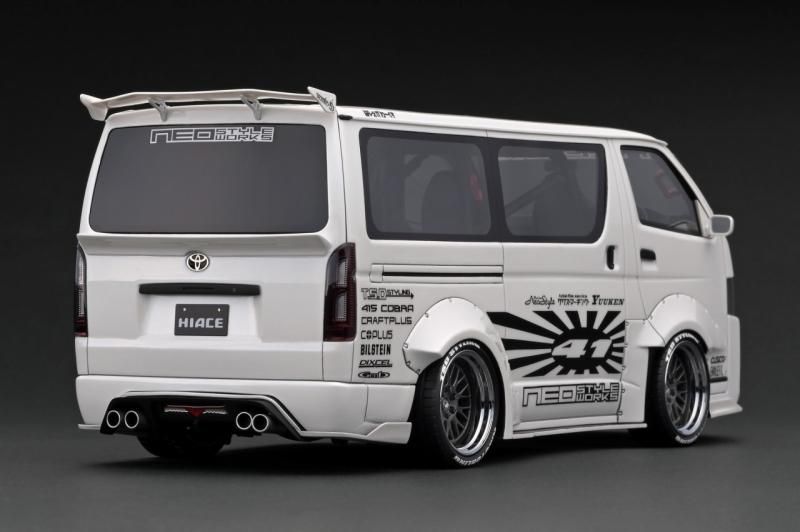 イグニッションモデル】 1/18 T・S・D WORKS HIACE Pearl White ☆生産