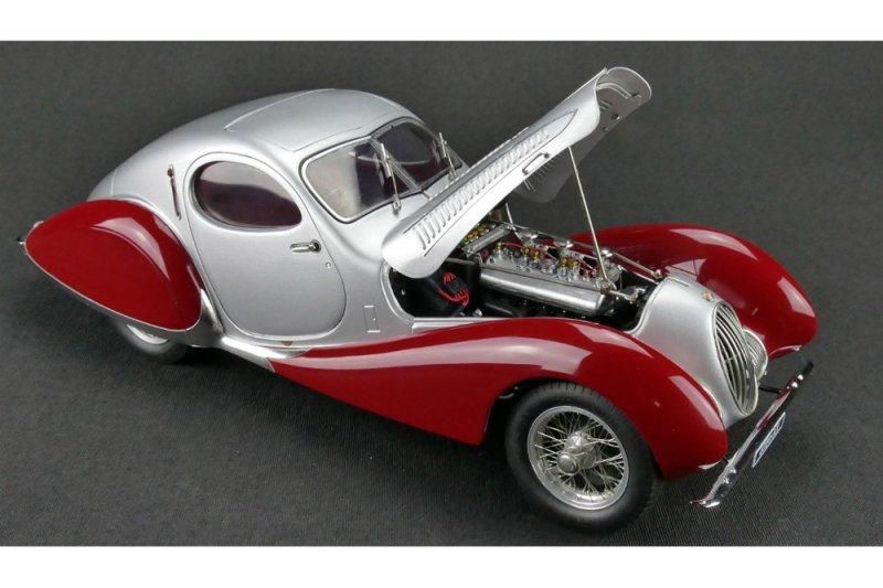 CMC】 1/18 タルボ-ラーゴ クーペ T150 C-SS 1937-39 シルバー/レッド