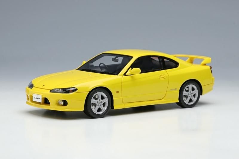 エブロ 日産 シルビア Spec-R S15 1999 1/43 ミニカー 黄-