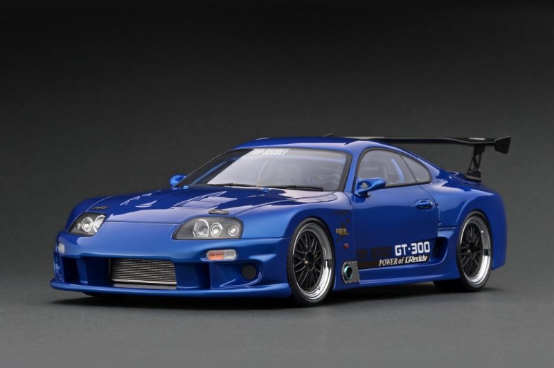 イグニッションモデル】 1/18 TOP SECRET GT300 Supra (JZA80) Blue